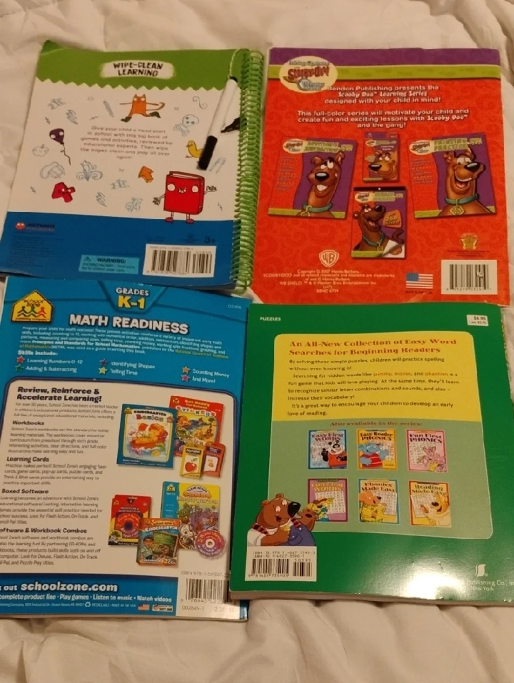 Kids Learning Activity Book Set - Phonics & Early Math - Multicolor - Picture 2 of 10